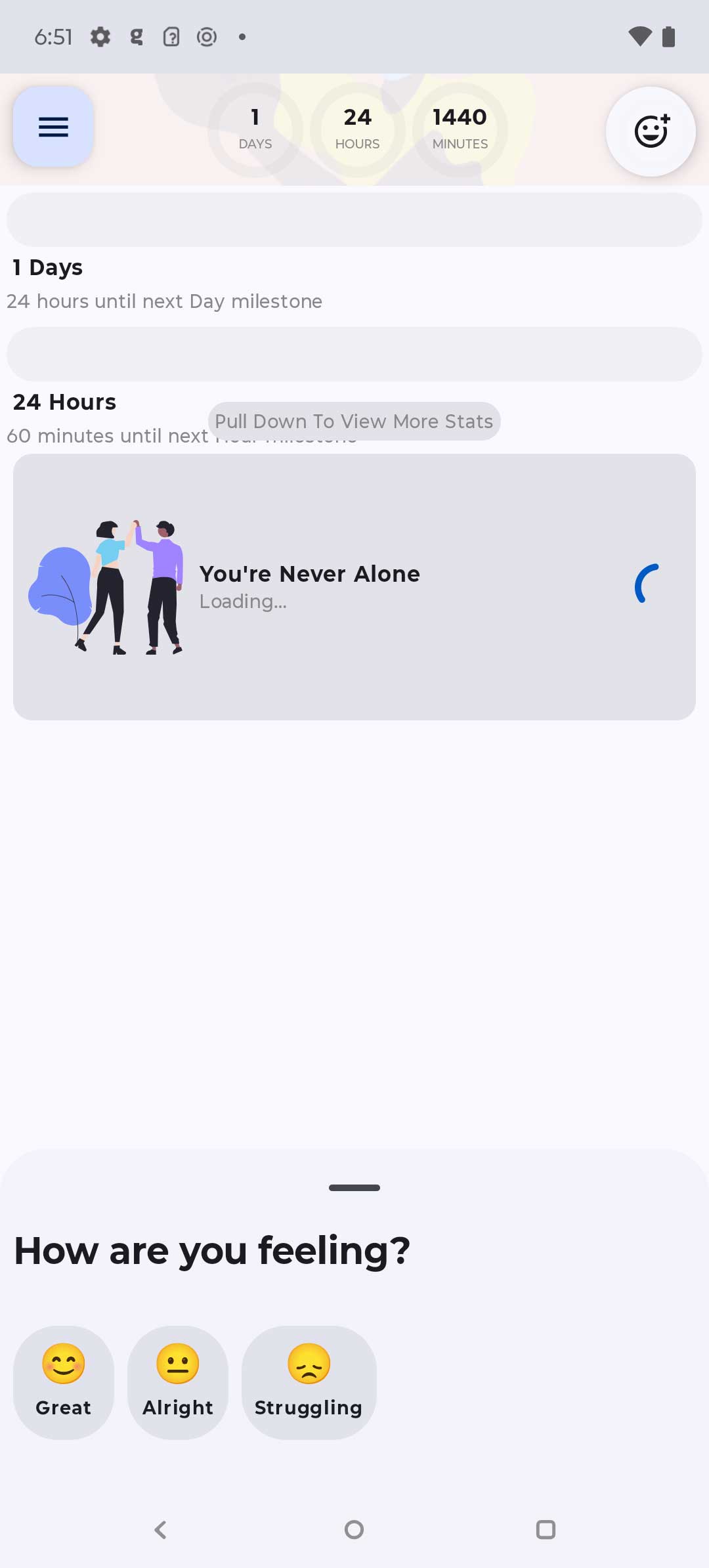 Sober timer existing Android