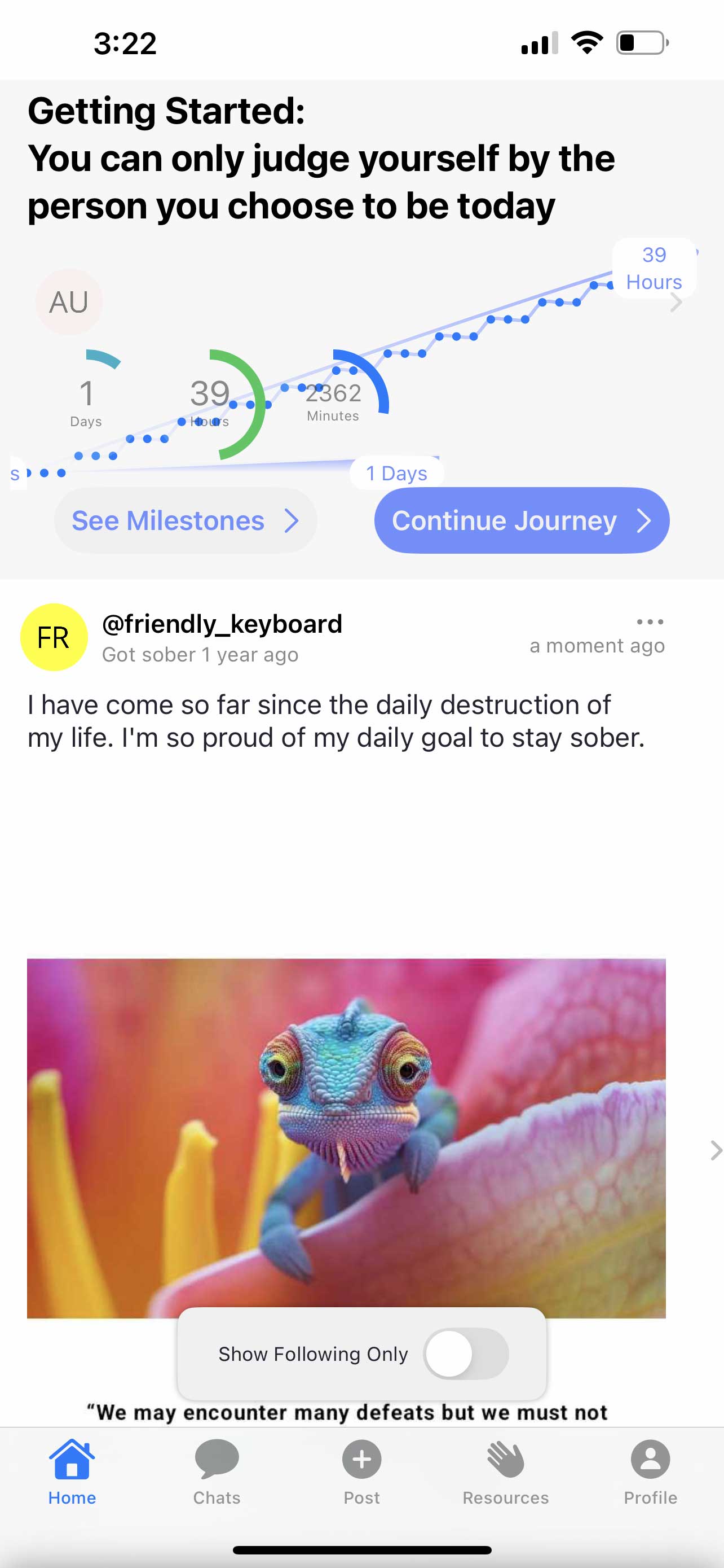 Sober timer existing iOS